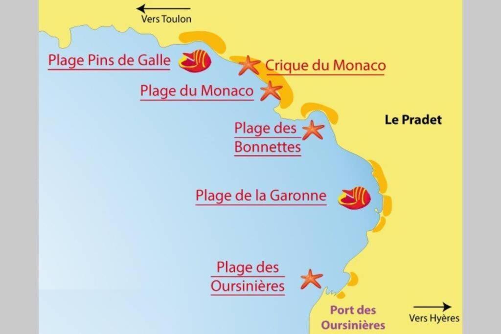 Un,Deux,Trois...Soleil Apartment Le Pradet Luaran gambar